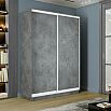 Шкаф-купе 1400x600x2400 Экспресс 2 Бетон/бетон ЛДСП