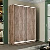 Шкаф-купе 1600x450x2200 Экспресс 2 Дуб Крафт табачный/дуб крафт табачный ЛДСП