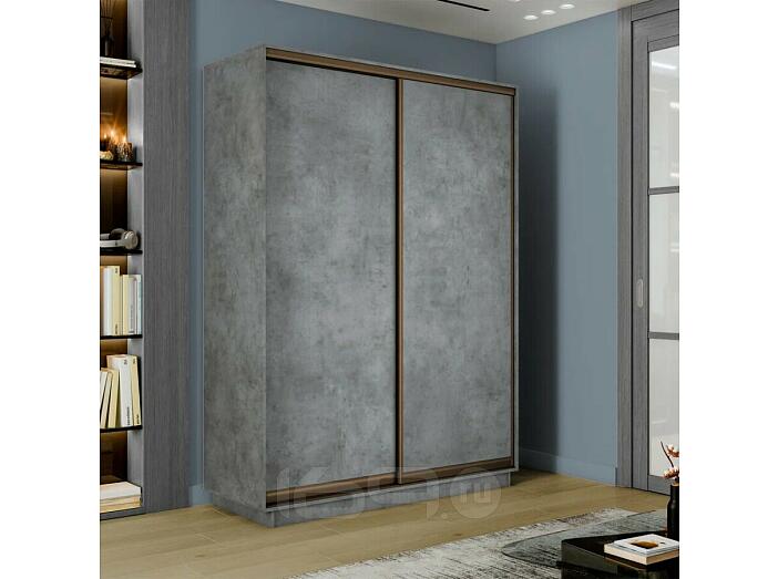Шкаф-купе 1400x600x2200 Экспресс 2 Бетон ЛДСП