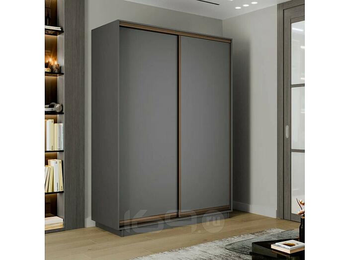 Шкаф-купе 1200x600x2400 Экспресс 2 Серый Диамант ЛДСП