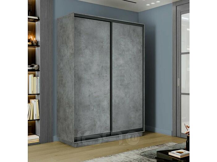 Шкаф-купе 1200x600x2200 Экспресс 2 Бетон ЛДСП
