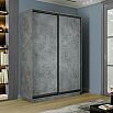 Шкаф-купе 1400x600x2400 Экспресс 2 Бетон ЛДСП