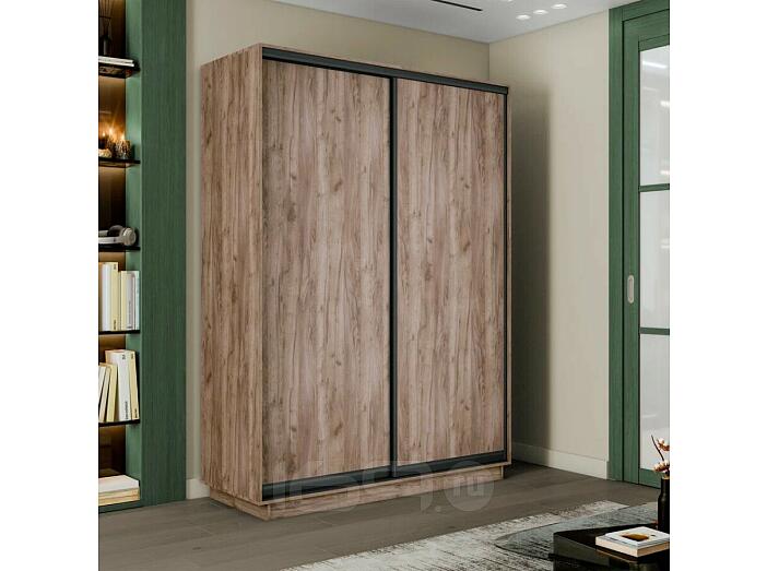 Шкаф-купе 1200x450x2200 Экспресс 2 Дуб Крафт табачный ЛДСП