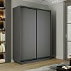 Шкаф-купе 1200x600x2200 Экспресс 2 Серый Диамант ЛДСП