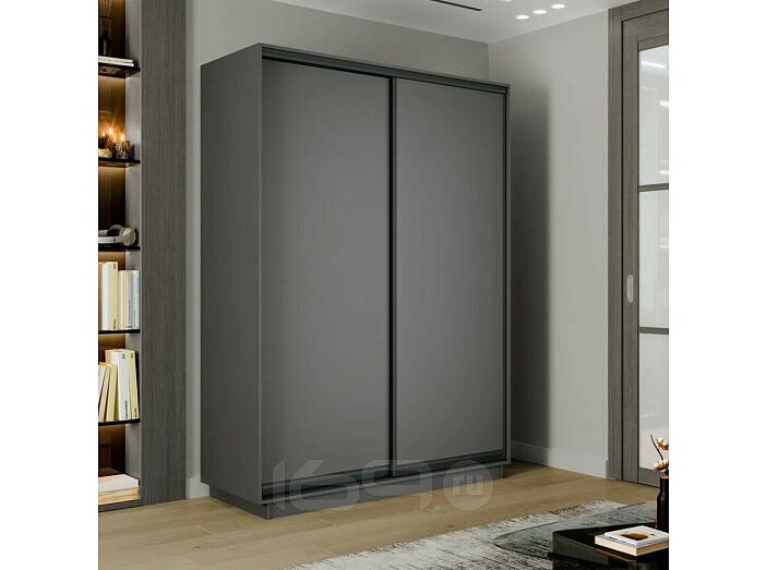 Шкаф-купе 1400x450x2200 Экспресс 2 Серый Диамант ЛДСП