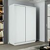 Шкаф-купе 1400x450x2400 Экспресс 2 Белый снег ЛДСП