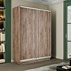 Шкаф-купе 1200x450x2400 Экспресс 2 Дуб Крафт табачный ЛДСП