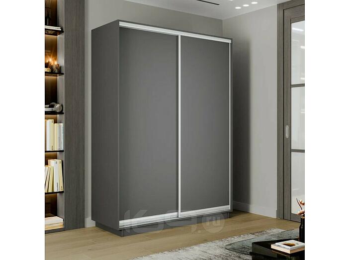 Шкаф-купе 1600x450x2200 Экспресс 2 Серый Диамант ЛДСП