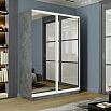 Шкаф-купе 1400x450x2200 Экспресс 2 Бетон зеркало, ЛДСП