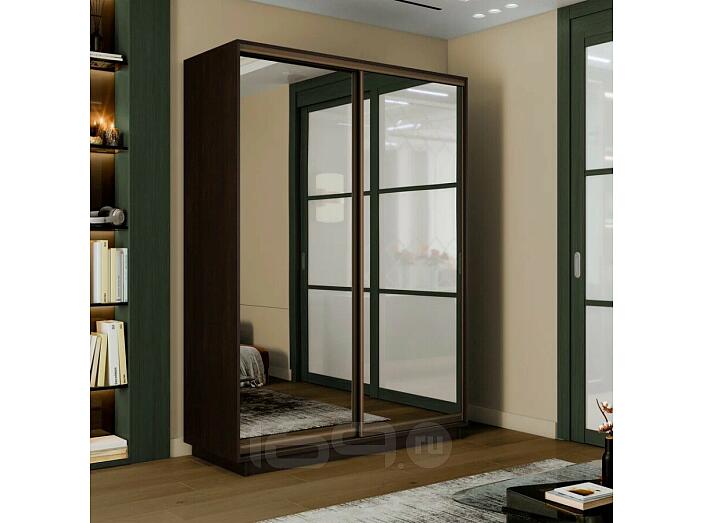 Шкаф-купе 1200x600x2200 Экспресс 2 Вегне зеркало, ЛДСП
