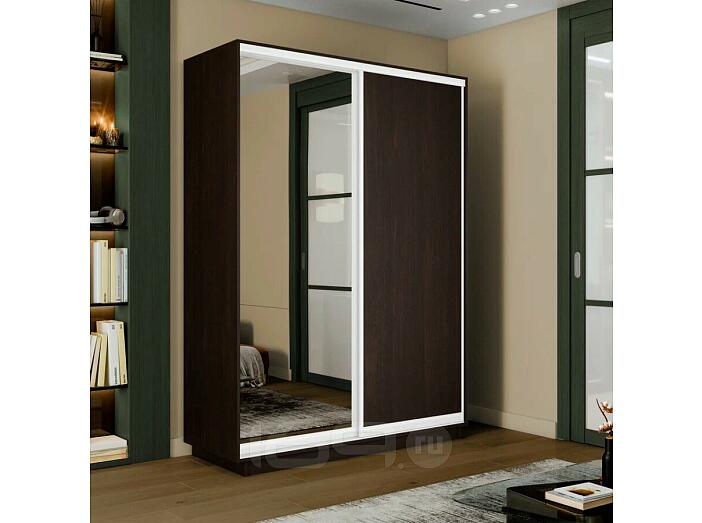 Шкаф-купе 1200x450x2200 Экспресс 2 Вегне зеркало, ЛДСП