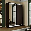 Шкаф-купе 1400x600x2400 Экспресс 2 Вегне зеркало, ЛДСП
