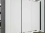 Шкаф Экспресс 2 3-х дверный Трио ЛДСП (Белый профиль) Белый снег 1800x2200x600