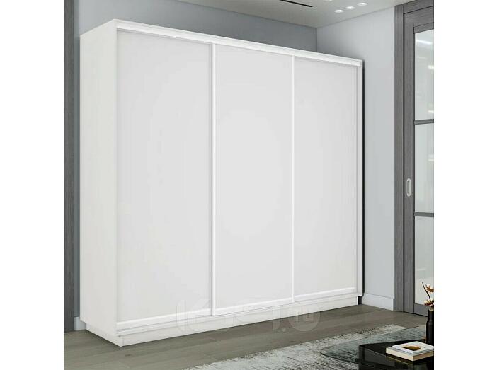 Шкаф-купе 2400x600x2400 Экспресс 2 Белый снег ЛДСП