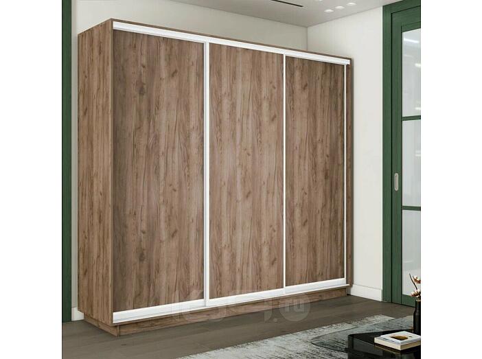 Шкаф-купе 2400x450x2200 Экспресс 2 Дуб Крафт табачный ЛДСП