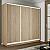 Шкаф-купе 2400x600x2200 Экспресс 2 Дуб сонома ЛДСП
