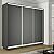Шкаф-купе 1800x600x2200 Экспресс 2 Серый Диамант ЛДСП