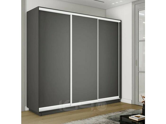 Шкаф-купе 1800x600x2200 Экспресс 2 Серый Диамант ЛДСП
