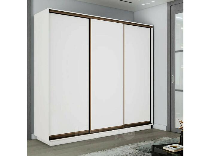 Шкаф-купе 1800x450x2400 Экспресс 2 Белый снег ЛДСП