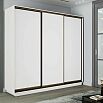 Шкаф-купе 2400x450x2200 Экспресс 2 Белый снег ЛДСП