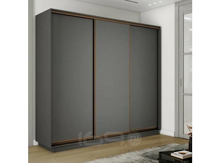 Шкаф-купе 1800x600x2400 Экспресс 2 Серый Диамант ЛДСП