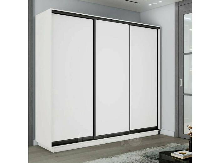 Шкаф-купе 1800x450x2200 Экспресс 2 Белый снег ЛДСП