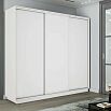 Шкаф-купе 2100x450x2200 Экспресс 2 Белый снег ЛДСП