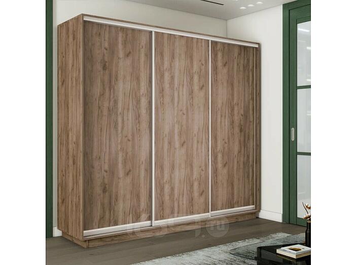 Шкаф-купе 1800x450x2200 Экспресс 2 Дуб Крафт табачный ЛДСП