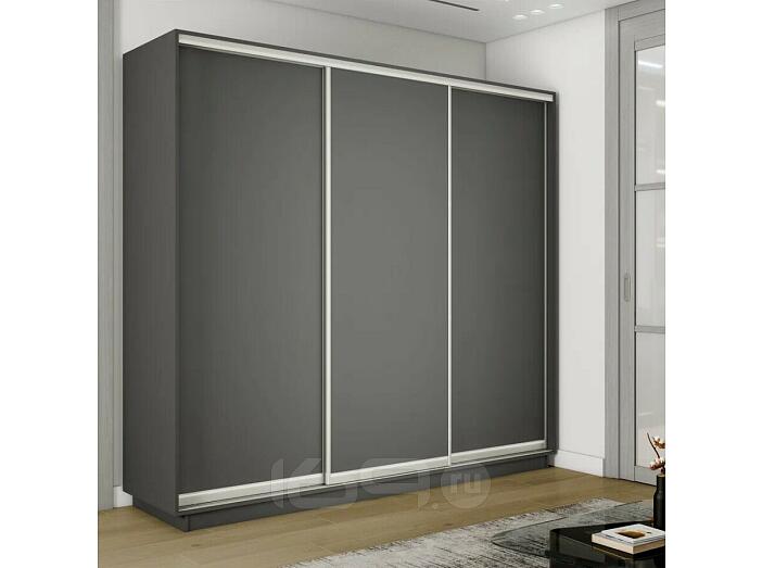 Шкаф-купе 1800x600x2400 Экспресс 2 Серый Диамант ЛДСП