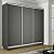 Шкаф-купе 2100x600x2400 Экспресс 2 Серый Диамант ЛДСП