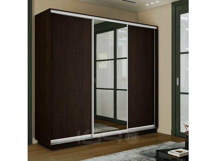 Шкаф-купе 1800x450x2200 Экспресс 2 Вегне зеркало, ЛДСП