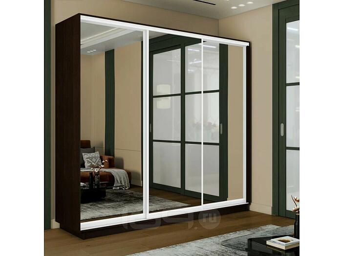 Шкаф-купе 1800x450x2200 Экспресс 2 Вегне зеркало, ЛДСП