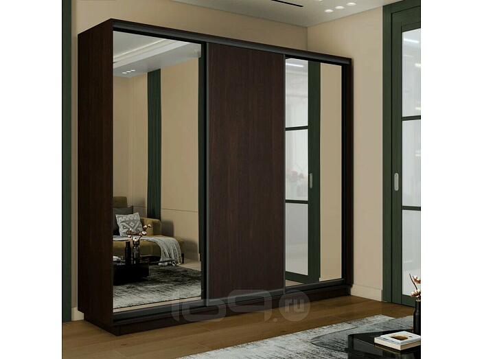 Шкаф-купе 1800x450x2200 Экспресс 2 Вегне зеркало, ЛДСП
