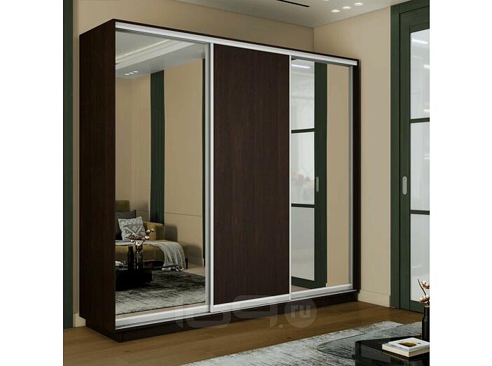 Шкаф-купе 1800x450x2400 Экспресс 2 Вегне зеркало, ЛДСП