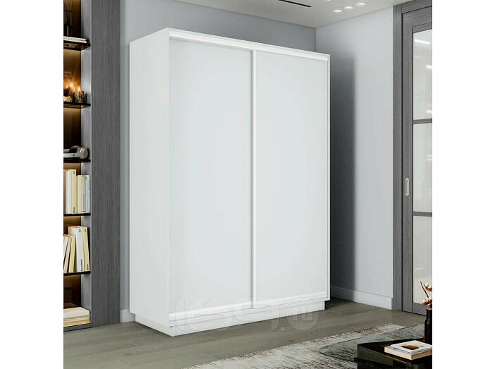 Шкаф-купе 1800x450x2200 Экспресс 2 Белый снег ЛДСП