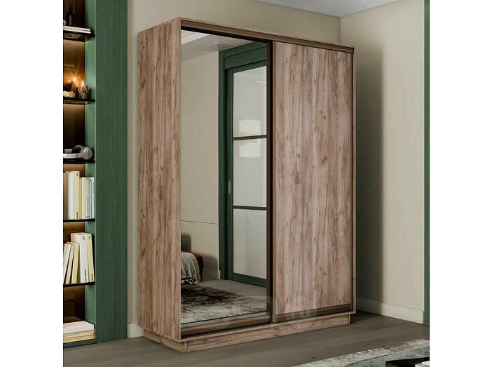 Шкаф Экспресс 2 Широкий 2-х дверный Дуо Зеркало ЛДСП (Бронзовый профиль) Дуб Крафт Табачный 1800*2400*600 Шкаф Экспресс 2 Широкий 2-х дверный Дуо Зеркало ЛДСП (Бронзовый профиль) Дуб Крафт Табачный 1800*2400*600