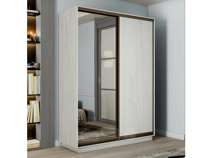 Шкаф Экспресс 2 Широкий 2-х дверный Дуо Зеркало ЛДСП (Бронзовый профиль) Ясень Анкор светлый 1800*2400*450 Шкаф Экспресс 2 Широкий 2-х дверный Дуо Зеркало ЛДСП (Бронзовый профиль) Ясень Анкор светлый 1800*2400*450