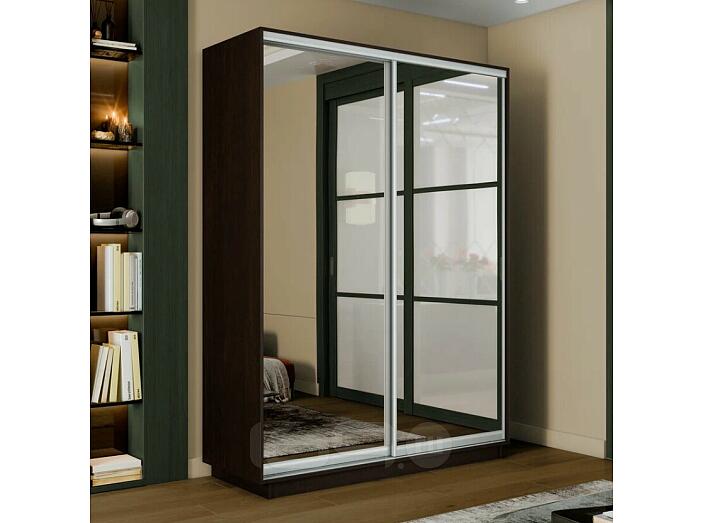 Шкаф-купе 1800x600x2400 Экспресс 2 Венге зеркало