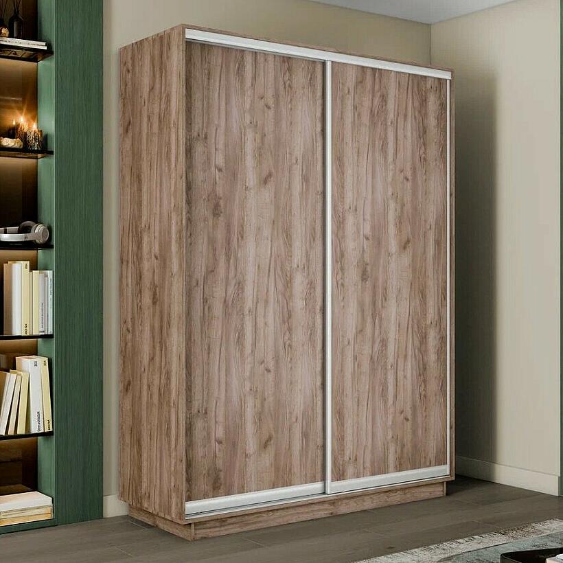 Шкаф Экспресс 2х-дверный Дуо ЛДСП Крафт Табачный 1200x2200x600 27463₽