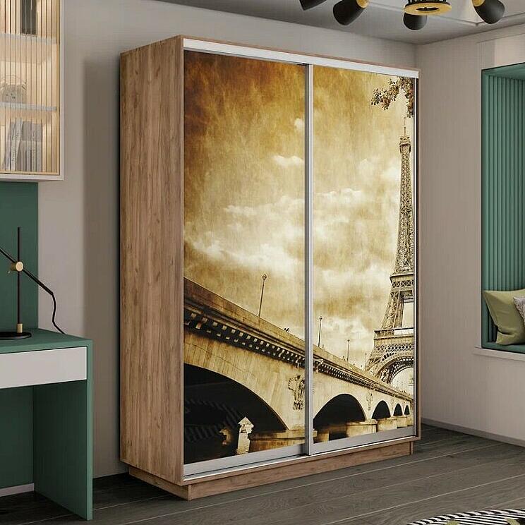 Шкаф Экспресс 2х-дверный Дуо ЛДСП Крафт ТабачныйПариж 1600x2400x600 45574₽