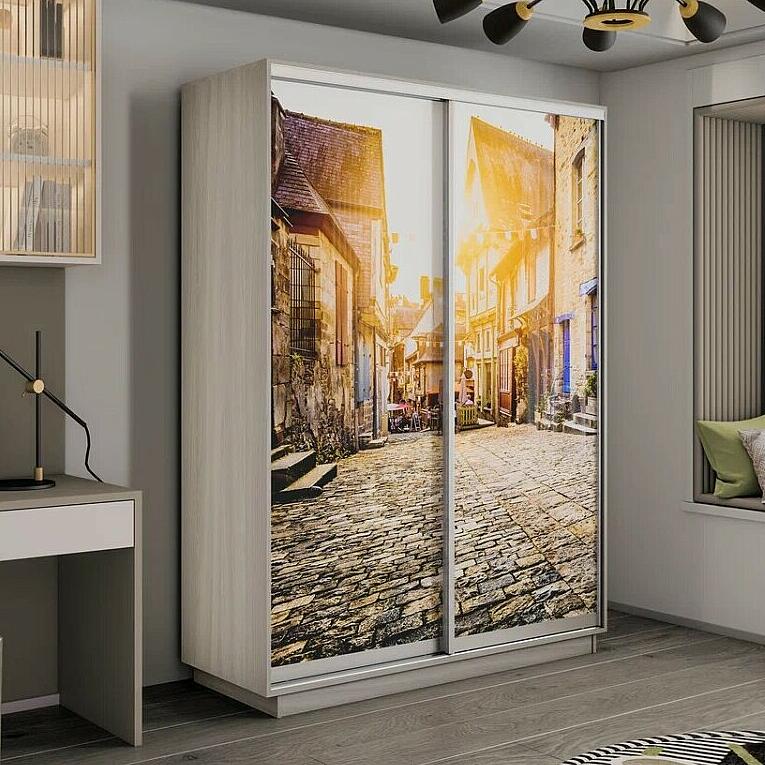 Шкаф Экспресс 3х-дверный Трио ЛДСП Ясень шимо светлыйУлица 2400x2200x600 58581₽