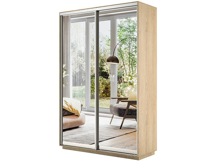 Шкаф-купе 2-х дверный Экспресс Дуо120 с зеркалом Дуб сонома