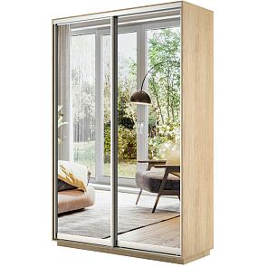 Шкаф-купе 2-х дверный Экспресс Дуо140 с зеркалом Дуб Сонома