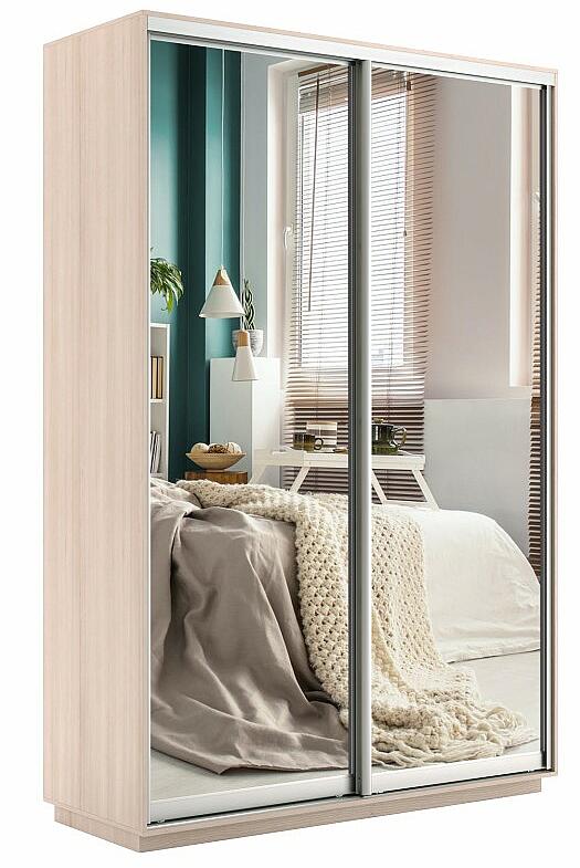 Шкаф-купе Экспресс 2-х дверный Зеркало Дуб молочный 1200 23532₽