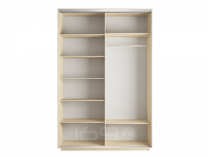 Шкаф-купе 2-х дверный Экспресс Фото дуо Орхидея Дуб молочный 1600