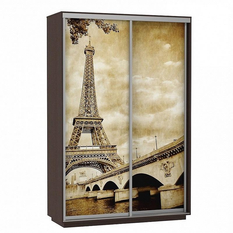 Шкаф-купе 2-х дверный Экспресс фото дуо Париж Венге 1400 журнальный столик париж