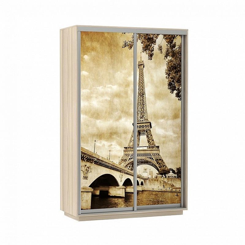 Шкаф-купе 2-х дверный Экспресс фото дуо Париж Ясень шимо светлый 1400 журнальный столик париж