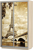 Шкаф-купе 2-х дверный Экспресс фото дуо Париж Ясень шимо светлый 1400 | 140 см