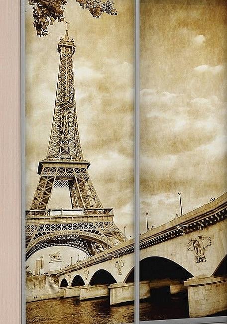 Шкаф-купе 2-х дверный Экспресс Хит фото Париж Дуб молочный 1200 журнальный столик париж