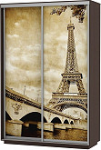 Шкаф-купе 2-х дверный Экспресс Хит фото Париж Венге 1200 | 120 см